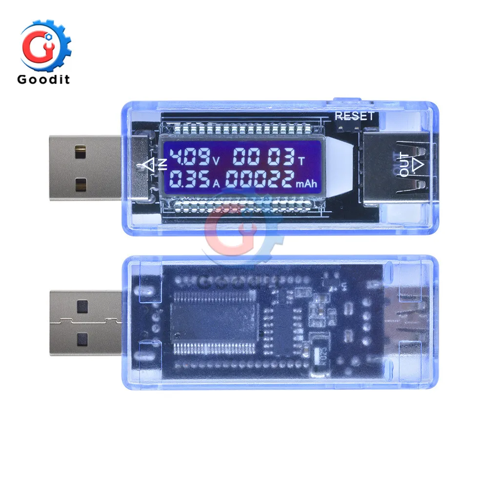USB тестер цифровой вольтметр постоянного тока амперметр измеритель напряжения