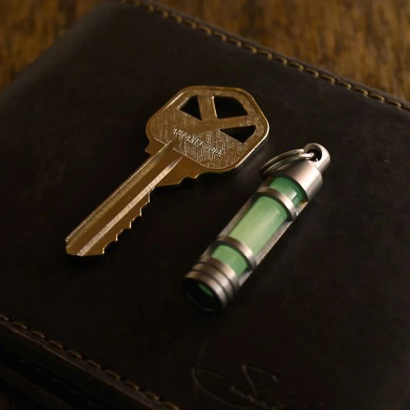 TEC Accessories Titanium  Stainless Steel Embrite™ Glow in the dark keychain FOB TEC Accessories 6