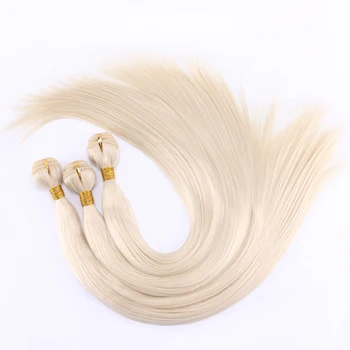 FSR 100 gram/pcs 613# Straight Hair Weaving 14-30 Inch Synthetic Hair Extensions double weft hair Bundles 1