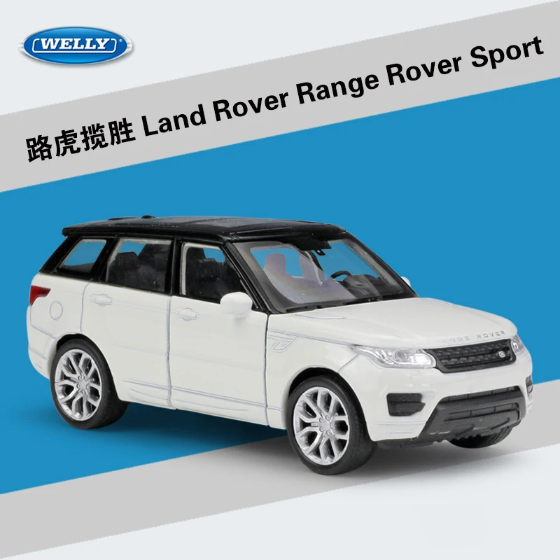 WELLY литая под давлением машина 1:36 Масштаб Land Rover Range Rover Sport SUV оттягивающаяся модель автомобиля игрушечный автомобиль из металлического сплава для мальчика Коллекция подарков - Цвет: 1 White