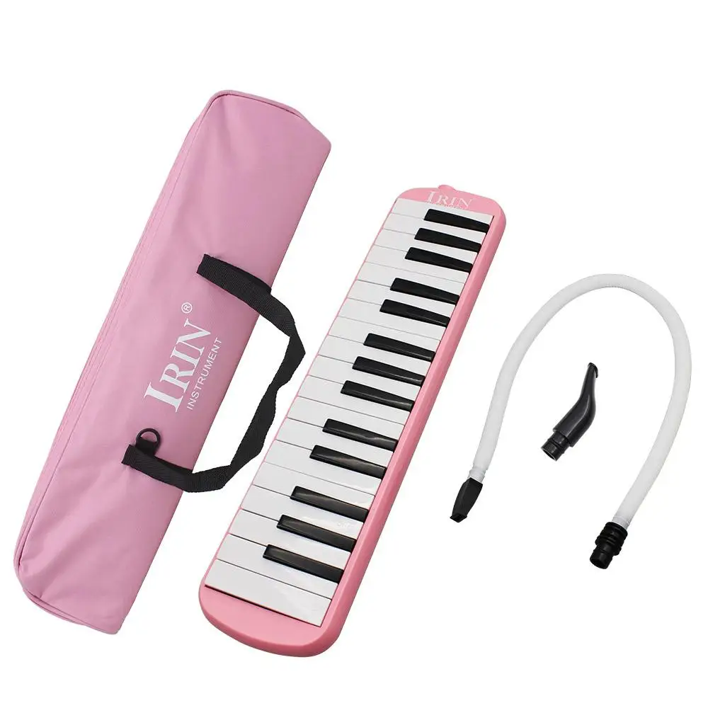 IRIN 32 Key Piano Style Melodica with Deluxe Carrying Case Organ Accordion Mouth Piece Blow Key Boar