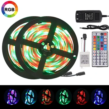 

LED Strip Light Flexible Ribbon RGB SMD 3528 Led Light Tape DC 12V Remote Control Adapter Waterproof 5m 10m 15m 20m