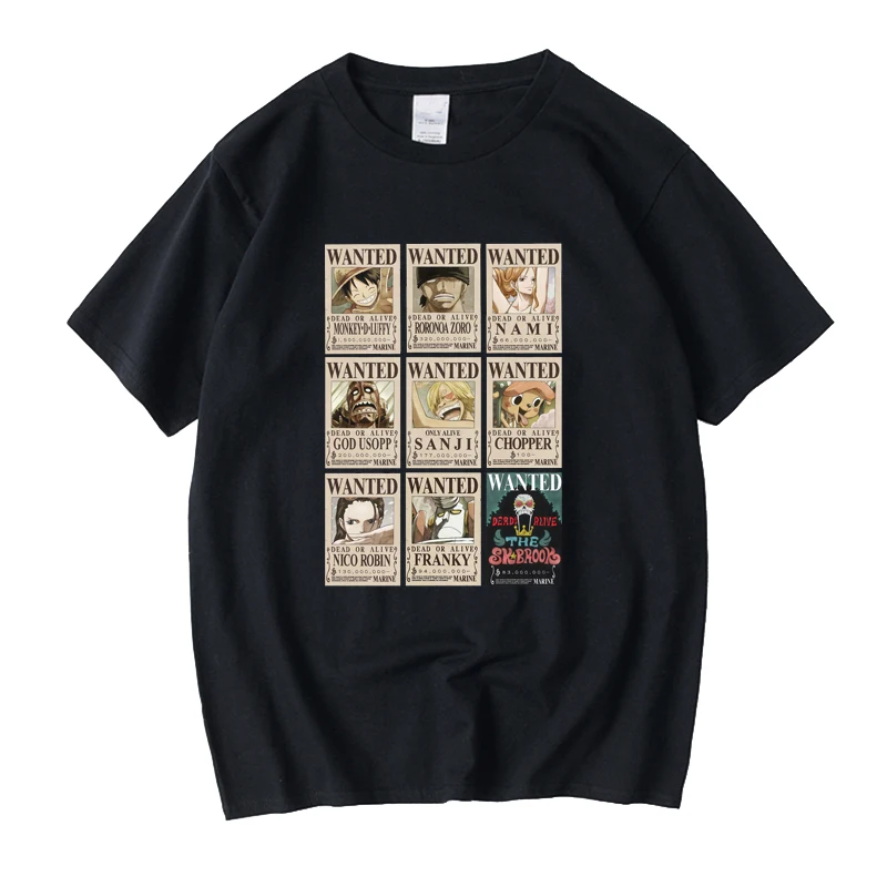 

2020 Summer New Japan Anime One Piece Luffy Zoro T Shirt Male One Piece White O-Neck Cartoon Tee Tops Men/Women Harajuku Clothes