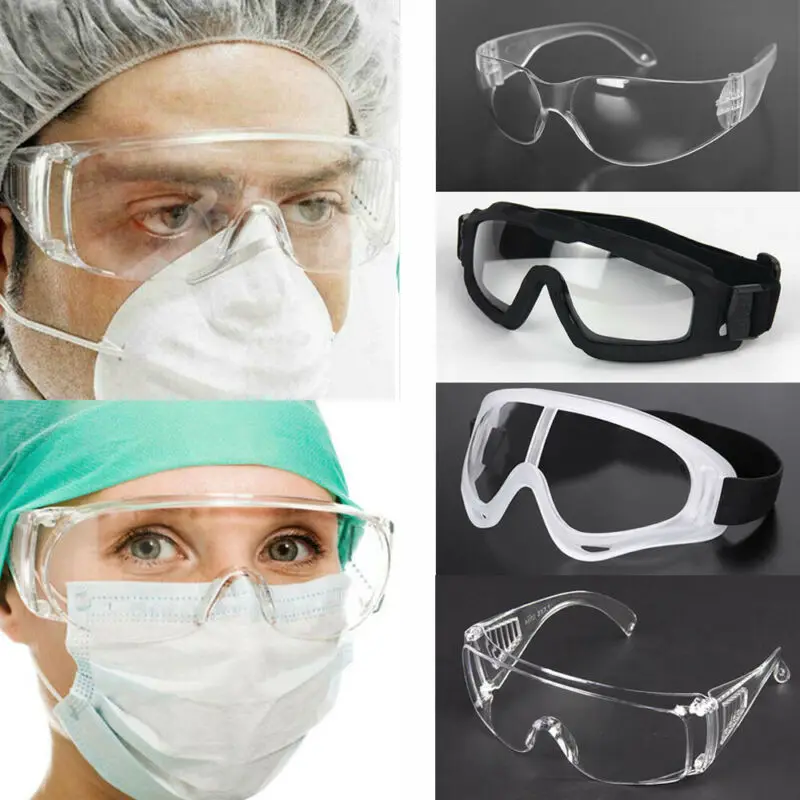 

Drop Shipping 2020 New Safety Goggles Over Glasses Anti-fog Protective Clear Lens Eye Protection Eye Wear For Men Women