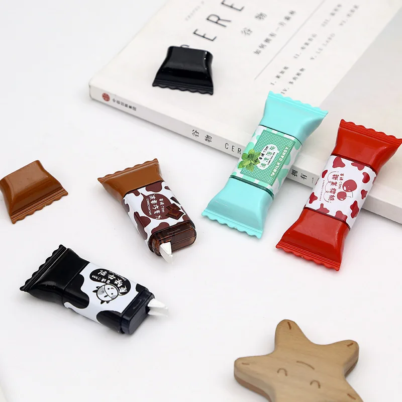 Correction Tape 1 Piece Cute Kawaii Milk Candy Sweet Correction Tape Cherry Chocolate Mint