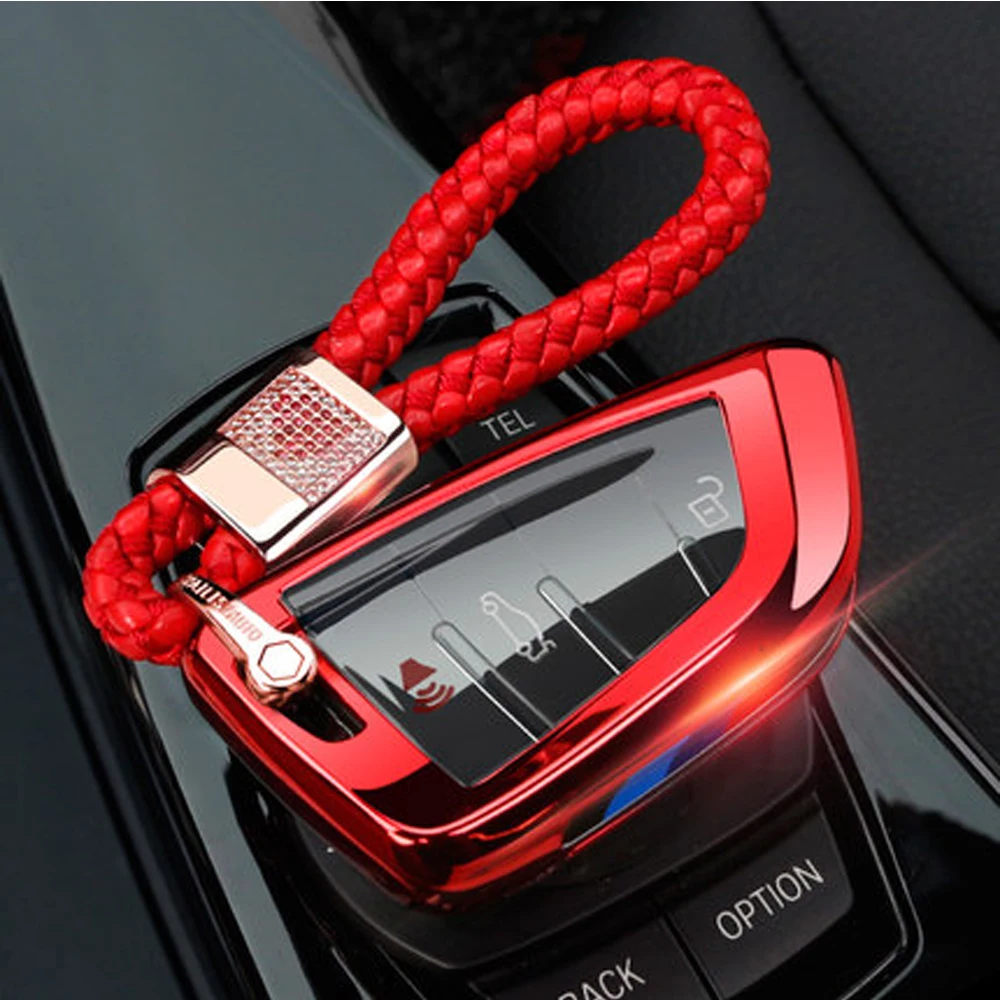 Автомобильный ключ крышка чехол для BMW лезвие X1 X3 X4 X5 X6 F15 F16 F48 G30 G11 F39 M3 M4 M5 520 525 1 3 5 7 серия обшивка пульта дистанционного C сумка для ключей