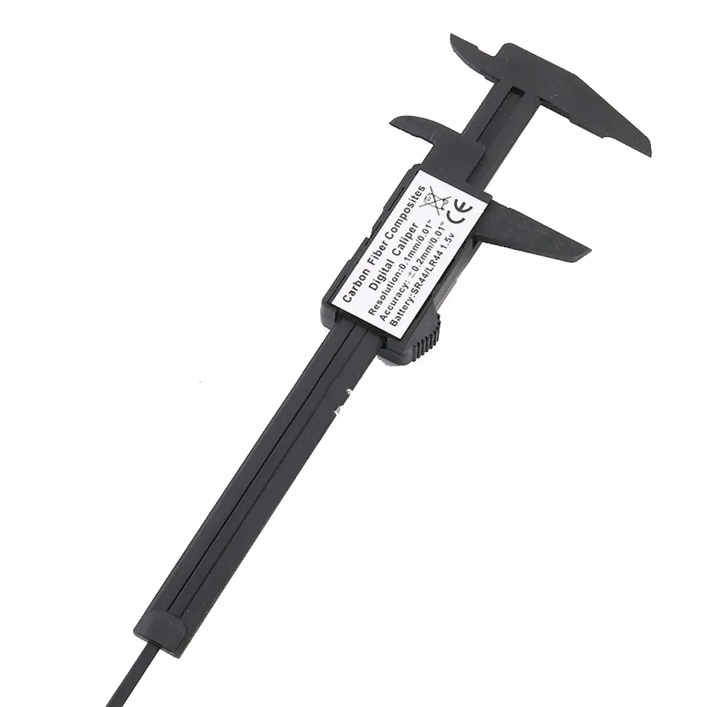 150 мм черный Тахометр из углеродного волокна цифровой суппорт Электронный штангенциркуль микрометр измерительный инструмент