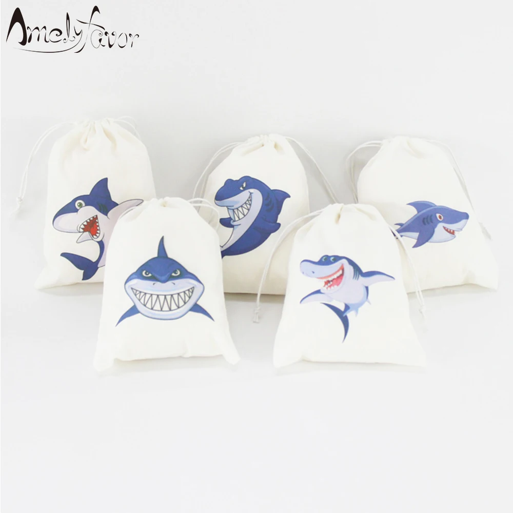 

Shark Birthday Party Favor Bags Candy Bags Marine Animals Theme Gifts Bags Sea Animals Kids Birthday Favor Bags Party Supplies