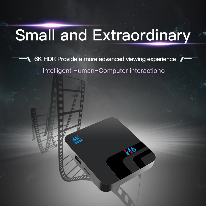  Android 8.1 Smart Tv Box 4G Ddr3 32G Emmc Rom Set Top Box 6K 3D H.265 Wifi Media Player Air Mouse E