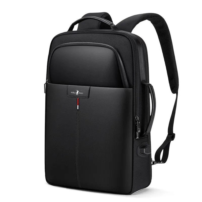 

Williampolo Laptop Backpack Business Notebook Mochila Waterproof Back Pack USB Charging Bags Travel Bagpack #197189