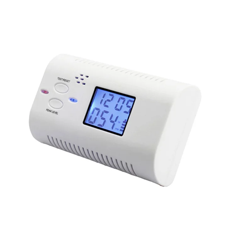 Detector de monóxido de carbono, Sensor de alarma inteligente, Digital, de voz humana, pantalla LCD, Sensor Detector de Gas