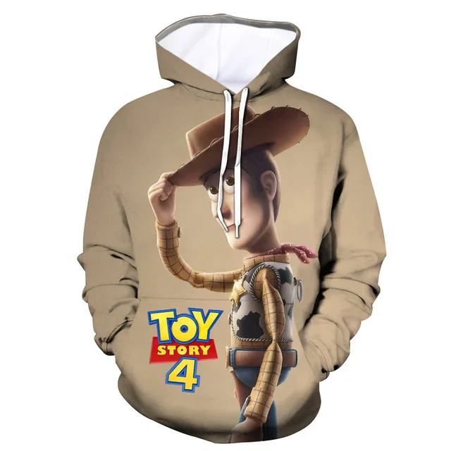 Movie Toy Story 4 Толстовка для мужчин/женщин мультфильм форки Костюмы 3d печати толстовки кофты повседневное Harajuku стиль спортивный свитер - Цвет: Красный
