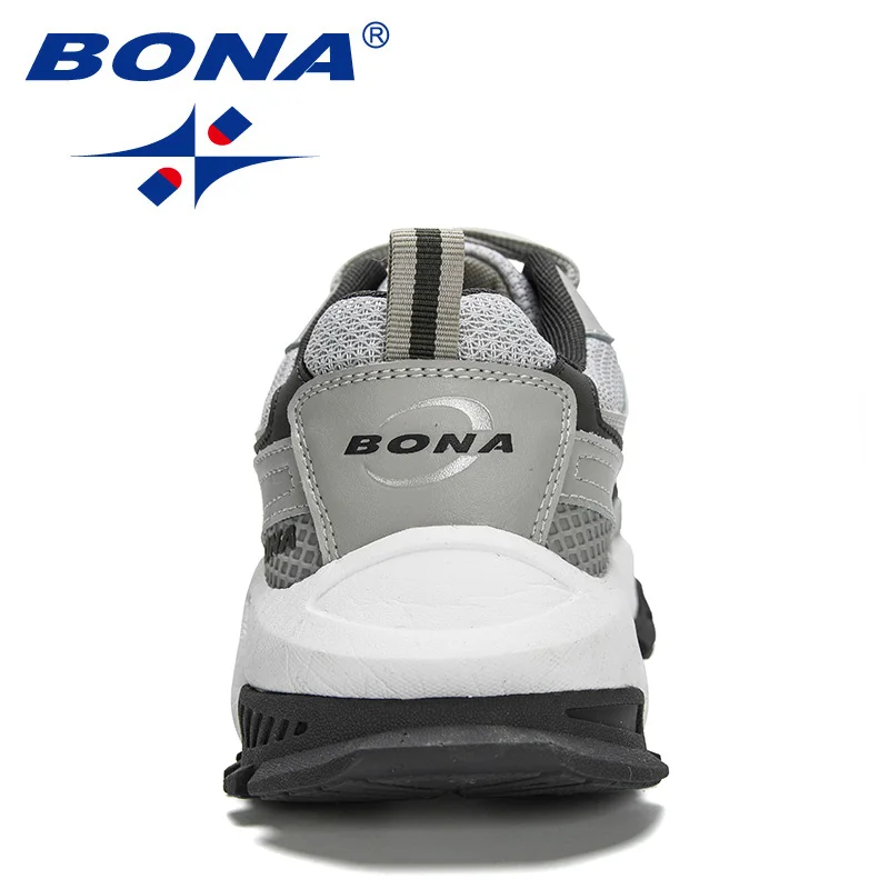 BONA 2021 New Designers Action Leather Running Sneakers Men Jogging Shoes Walking Footwear Man Athletic Trainer Shoes Mansculino