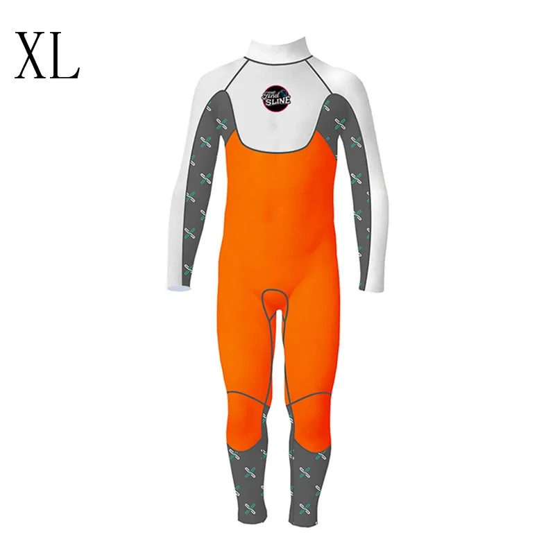 Мальчик 2,5 мм Купальник с длинным рукавом для детей, для мальчиков и девочек Термальность костюм для дайвинга для плавания дайвинга Сноркелинга серфинг - Цвет: OXL