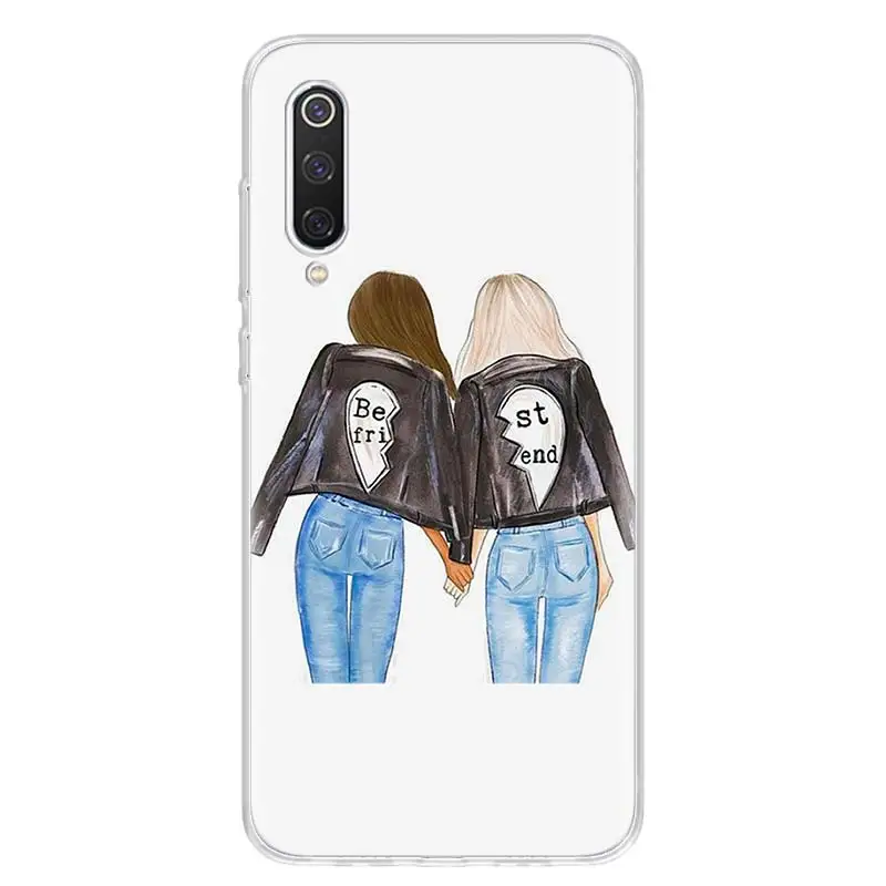 Capa De Celular Dos Melhores Amigos Bff, Duas Meninas, Desenho Para Redmi 8  K20 Note4 Note5 5a 7 Note6 8pro, Escudo Coque - Capas E Cases De Celular -  AliExpress