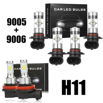 

Myaitr 6pcs Car 9005 9006 H11 6000K 5415W 812250LM LED Headlight Bulb Set Hi Low Beam Lamp Accessories Parts