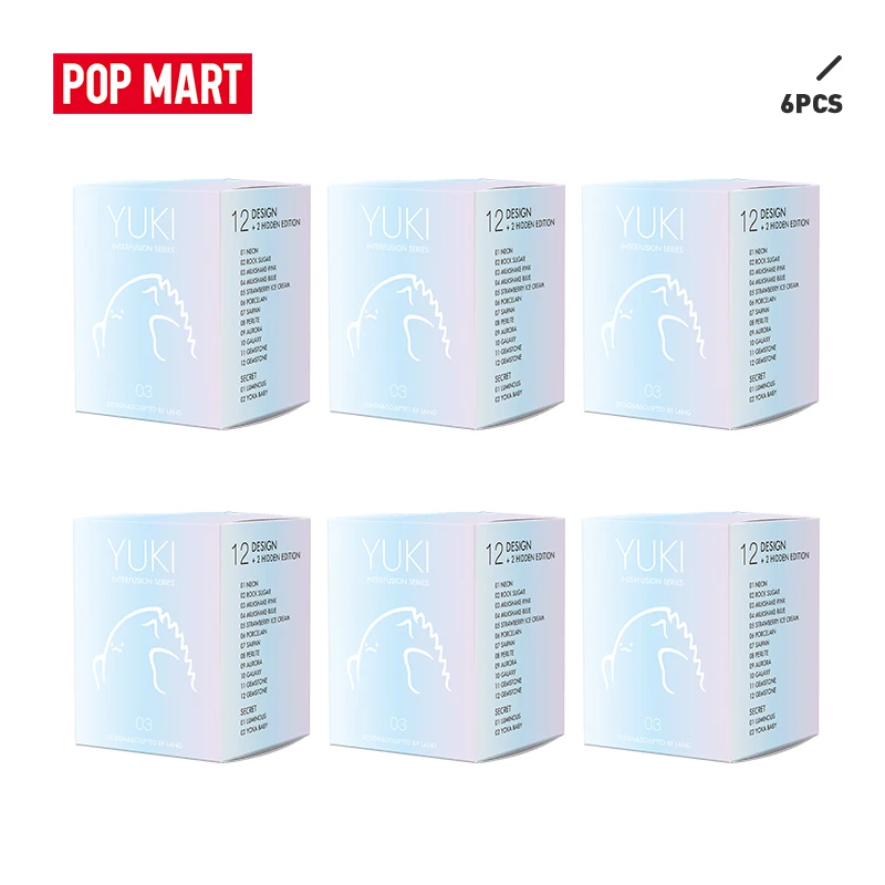 POP MART 6 шт. распродажа Акция YUKI Interfusion серия фигурки глухая коробка куклы Двоичная