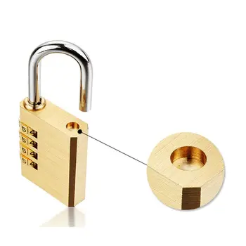 

GT213 3-Digit Combination Security Padlock Resettable Lock Brass Waterproof Solid Keyless Lock Suitable for Sheds
