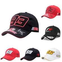

Wholesale Baseball Cap for Men F1 Style Hats Racing Cap 3D Embroidery Snapback MOTO GP Racing Cap Outdoor Sport Hat Trucker Caps