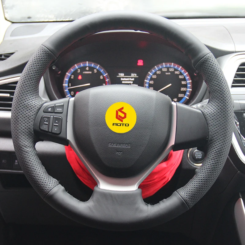 Оплетка на руль для Suzuki CELERIO S CROSS SX4 2013 2014 Vitara 2015 кожаный чехол руль|Чехлы руль| |