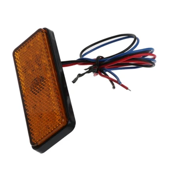 

Universal Car Motorcycle Rectangle 24 LED Marker Reflector Brake Rear Tail Light