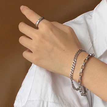 

Metal Chain Bracelet Cool Unisex Jewelry Women men Wrist Jewelry Gifts