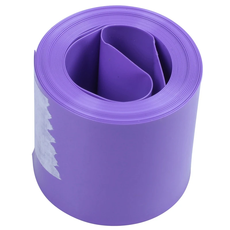 5 x PVC Heat Shrink Tubing Wrap 29.5mm Flat 2m for 18650 18500 Battery
