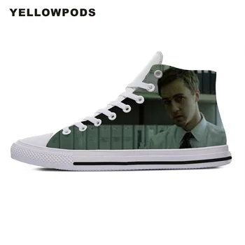 

Personality Men's Casual Shoes Hot Cool Pop Funny High Quality Handiness Edward Harrison Norton Cute Cartoon Custom Shoes White