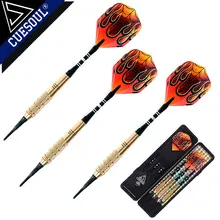 CUESOUL 3 шт./компл. Профессиональный Дротика s 18 г 15 см мягкие Дротика s электронный мягкий наконечник с Медь тела и алюминиевые стержни для Дартса