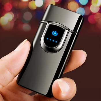 

Spining Arc Lighter Touch Sensing Rotating Current Extra Lithium Isolation LED Power Display PVD Process with Beautiful Gift Box