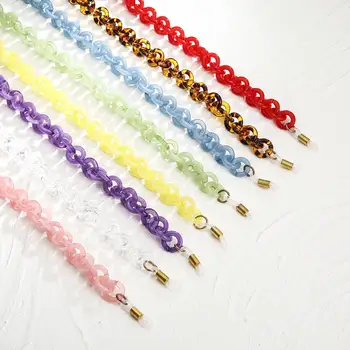 

Skyrim White Leopard Acrylic Sunglasses Chain Women Traveling Reading Glasses Holder Chains Lanyard Eyeglasses Cord Strap Rope