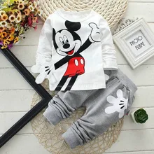 Baby Boy Clothes Fall Long Sleeved T-shirt Tops+ Pants 2PCS Outfit Children Infant Clothing Kids Bebes Jogging Suits Disney