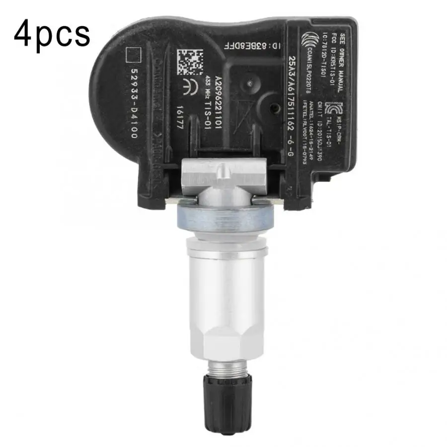 4 шт. TPMS датчик давления в шинах 52933-D4100 для KIA Optima/Sorento/Sportage для hyundai Ioniq Genesis G90 автозапчасти