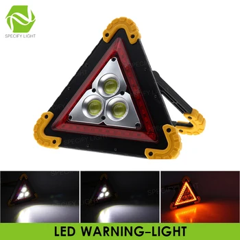 

LED Portable Lantern Multi-function Triangle Warning Light COB Led Floodlight Car Repairing Work Lamp SOS Camping Flood Light