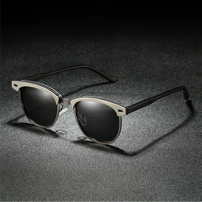 

Seemfly Men Vintage Aluminum Polarized Sunglasses Classic Brand Sun Glasses Coating Lens Driving Shades For Women Gafas De Sol