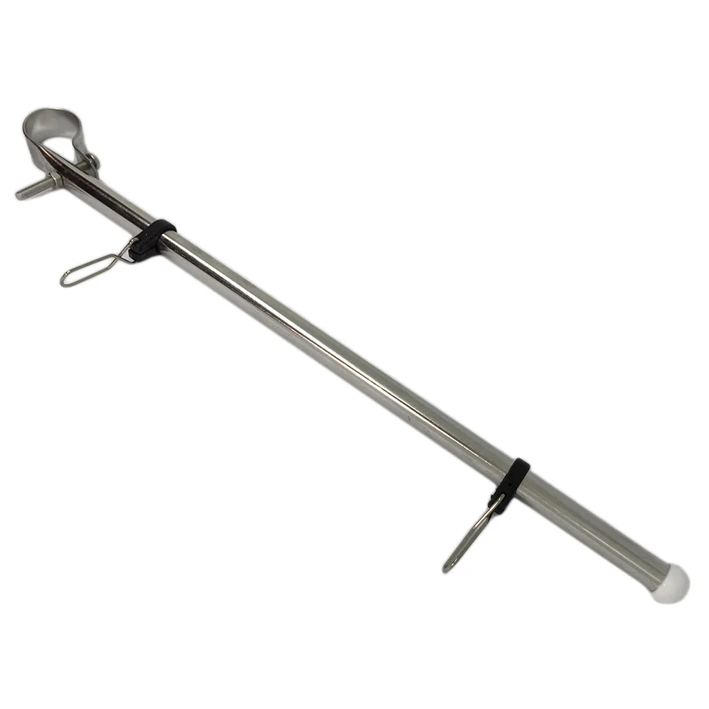 Adjutable 14' Flag Pole Staff For 7/8' - 1' Rail Tube Boat Car RV Campers
