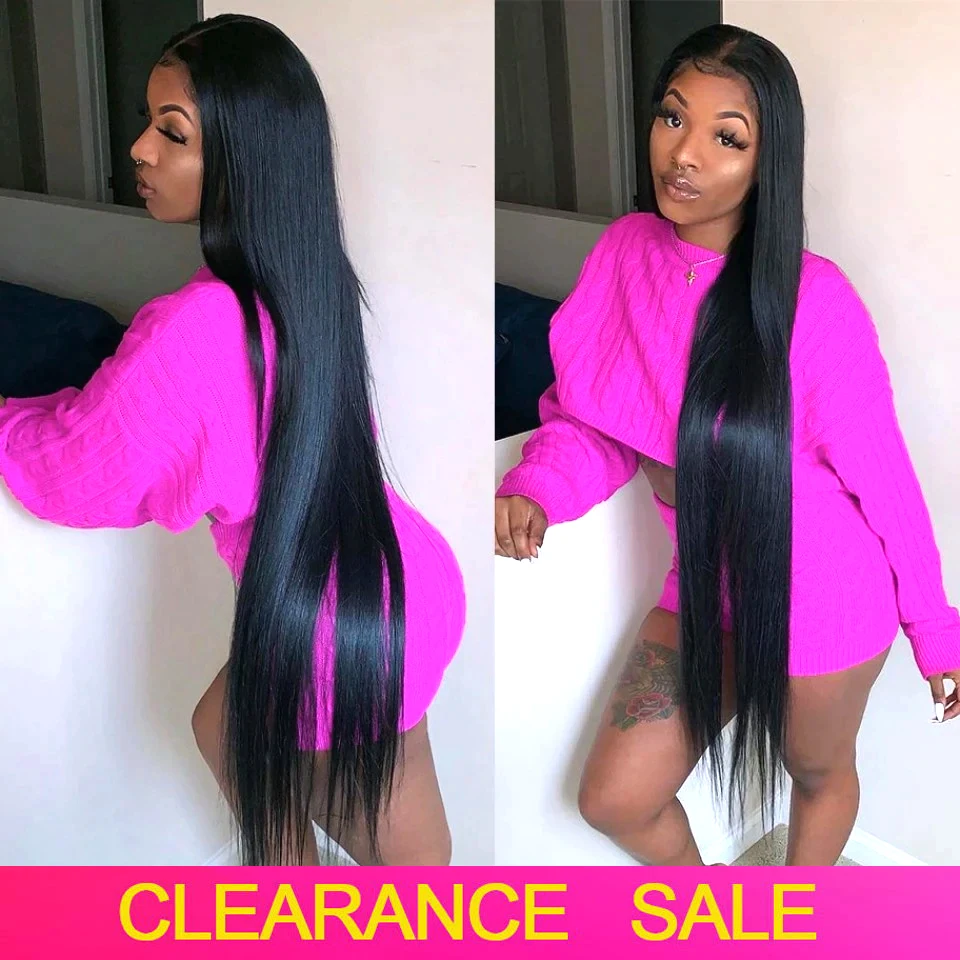 180 Density Bone Straight Lace Front Human Hair Wigs Transparent Lace Frontal Wigs T PART Brazilian Straight Human Hair Wigs