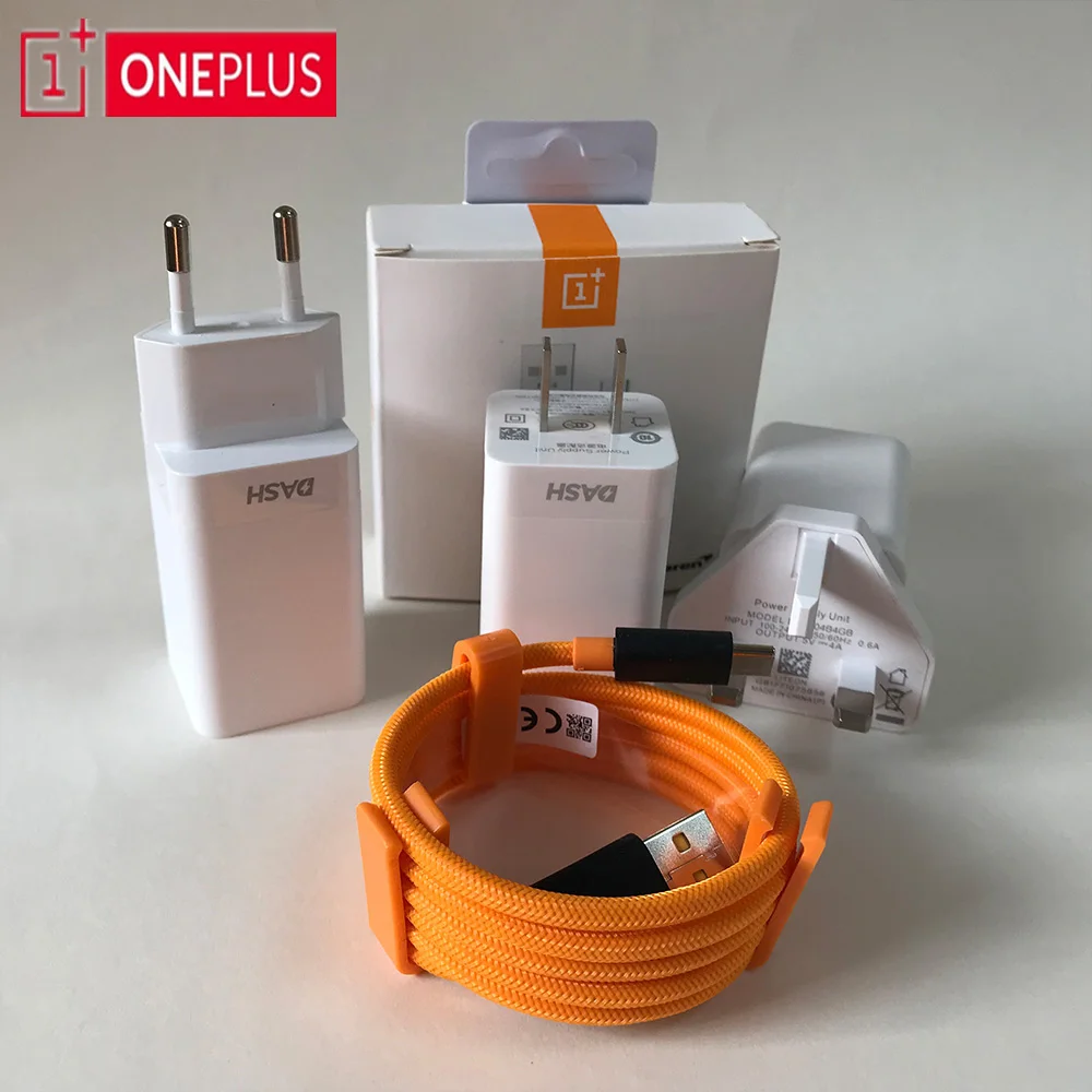 Оригинально защитное стекло быстрое зарядное устройство 5V4A для One plus 6 T/6/5/5 T/3/3T тире зарядный адаптер 1 м круглый Warp Тип usb C кабель