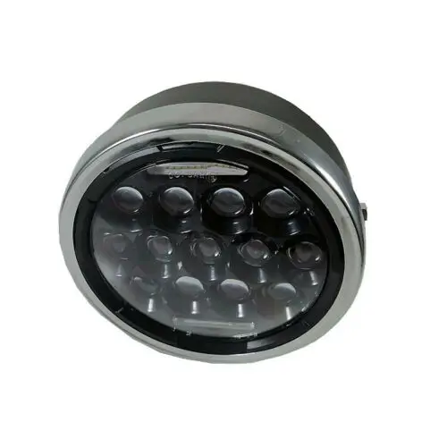 US $35.59 Motorcycle LED Head Lamp Motorbike 7 Inch Headlight Scooter Retro Round Front Light Motor Moto Head