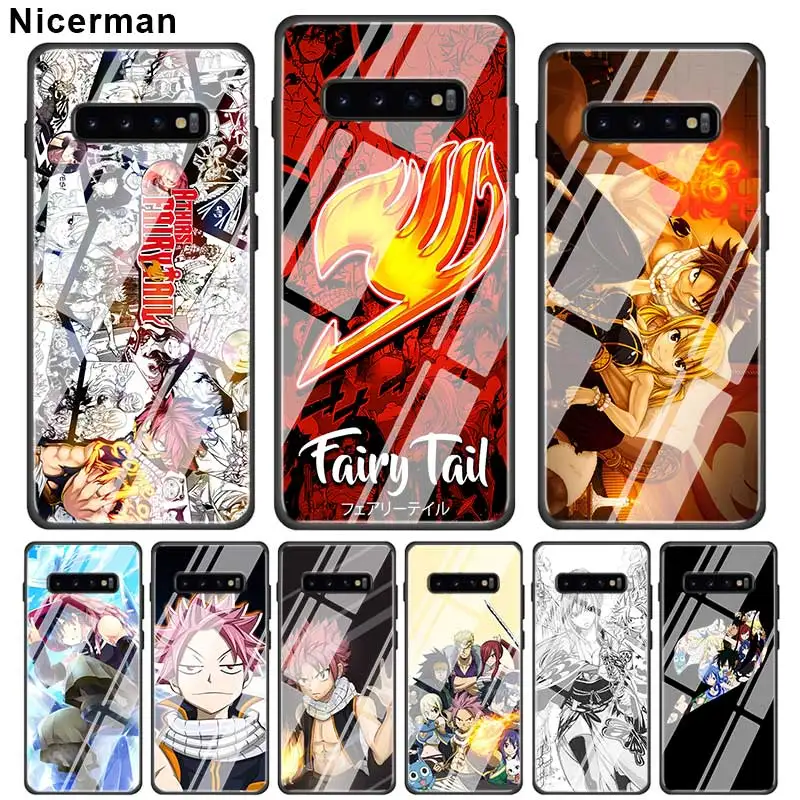 

Fairy Tail Natsu Logo Cases For Samsung Galaxy S10E S10 5G S9 S8 Plus Note 10 9 A50 A30 Tempered Glass Phone Cover