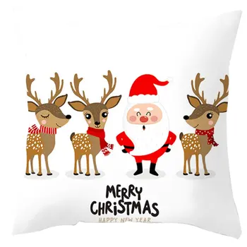 

Washable And Durable Single-sided Printing Decorative Cover Christmas Cushion Cover Square Sofa Bed Pillowcase