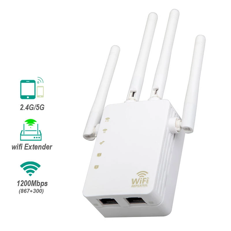 

1200M dual-frequency enhanced repeater high-power wireless wall-to-wall router