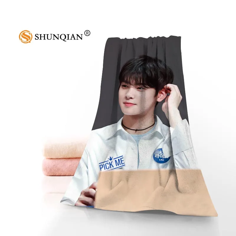Новые Пользовательские Astro Cha EunWoo полотенца с принтом хлопок лицо банное полотенце из микрофибры Ткань Душ Полотенца s Размер 35 x75cm 70x140 см