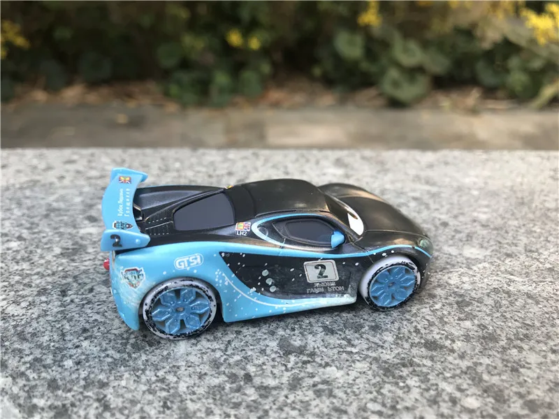 Disney Pixar Cars 1:55 Ice Racer Lewis Hamilton металлический литой игрушечный автомобиль новый без