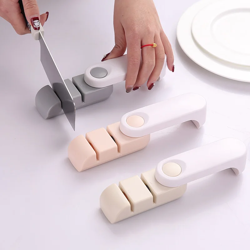 

Sharpener for ceramic knife 2 in 1 whetstone stone diamond kitchen tools sharpening machine sharp edge knife-sharpener system