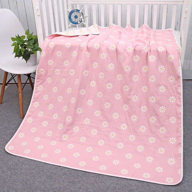 

Six-layer Pure Cotton Gauze Towel Blanket Infant Baby Bath Towel Children's Quilt Children Quilt No Fluorescence Agent Baby Bedd