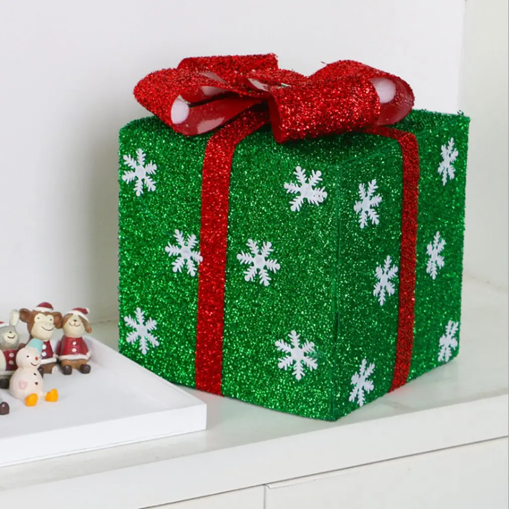 

HAPPYXMAS Christmas Decoration Gift Box Christmas Store Supplies Window Shop Super Scene Decoration Snowflake Gift Box Gift Box
