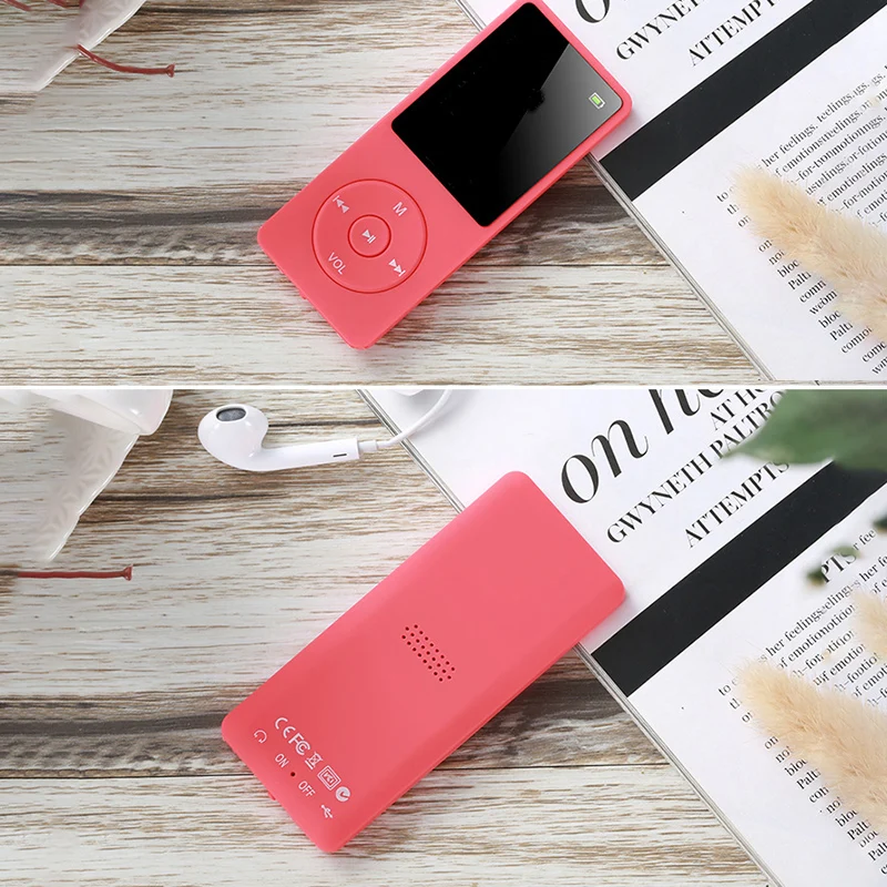red Latest Version 8GB 70 Hours Playback MP3 Lossless Sound Music Player High Sound Quality Lossless Sound Music Player - Цвет: red