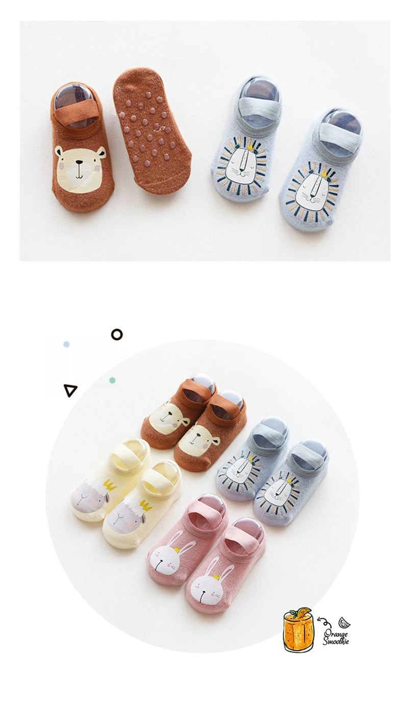 kids socks girls socks children socks for boys spring autumn new baby floor socks cartoon baby socks non-slip toddler footwear