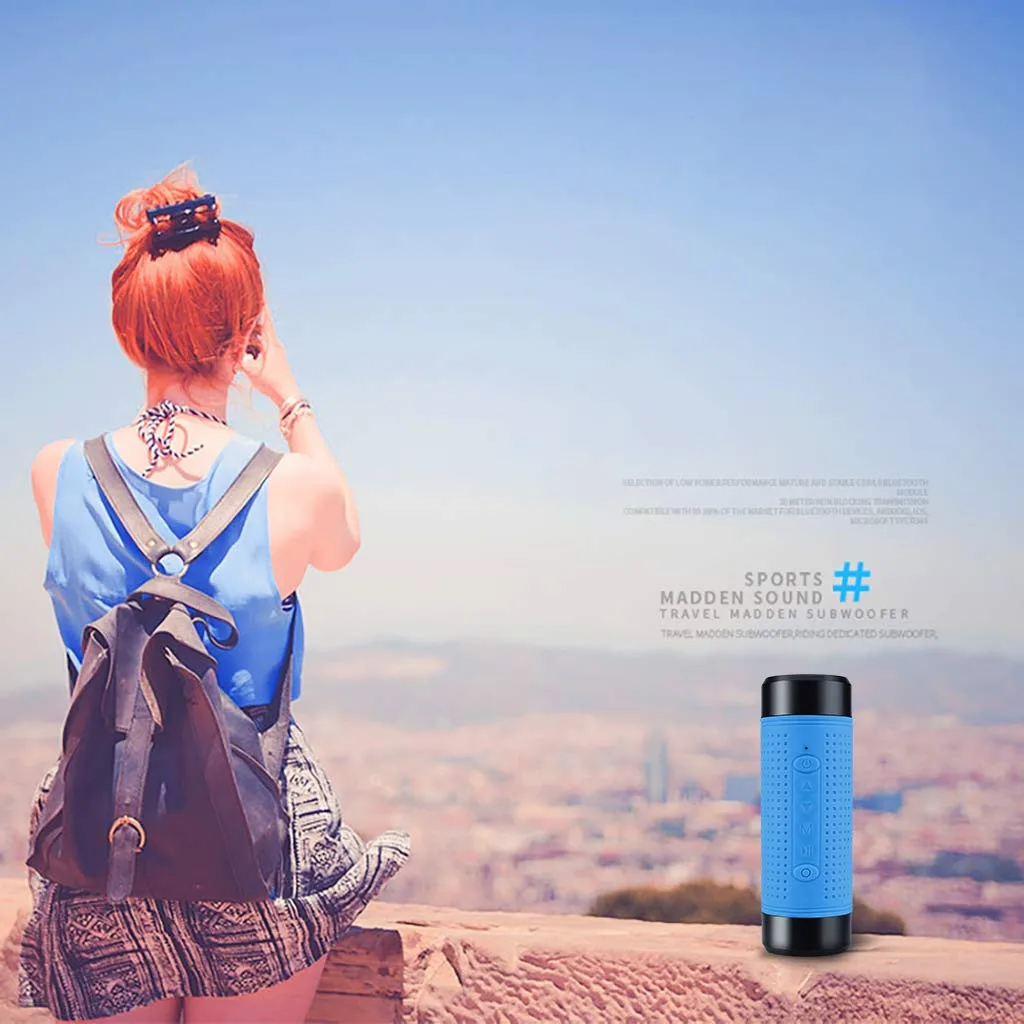 HIPERDEAL велосипедный Аудио Открытый водонепроницаемый маленький bluetooth динамик карта радио фонарик, Портативный беспроводной bluetooth динамик